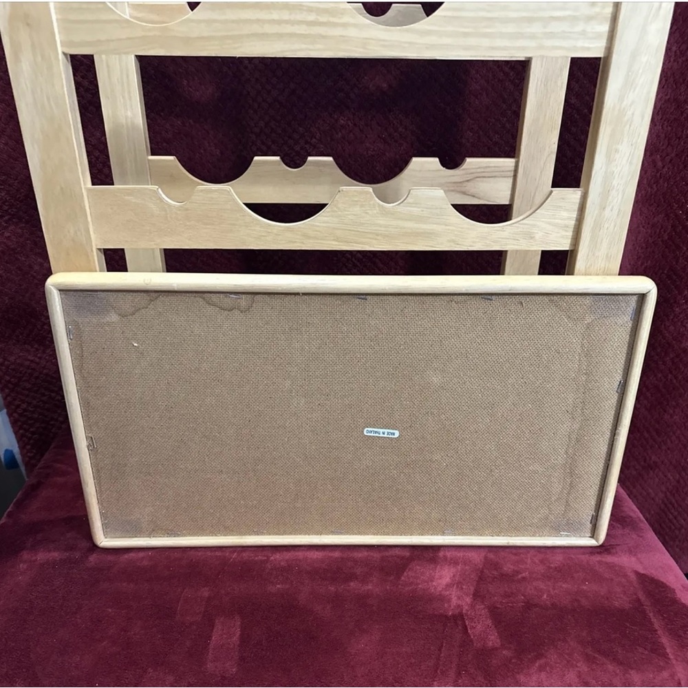 Wine Rack Light Wood. Holds 24 Bottles. Has Removable Table Top. Great Condition - Picture 8 of 10